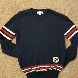 Navy Blue Authentic Gucci Toddler Sweater.